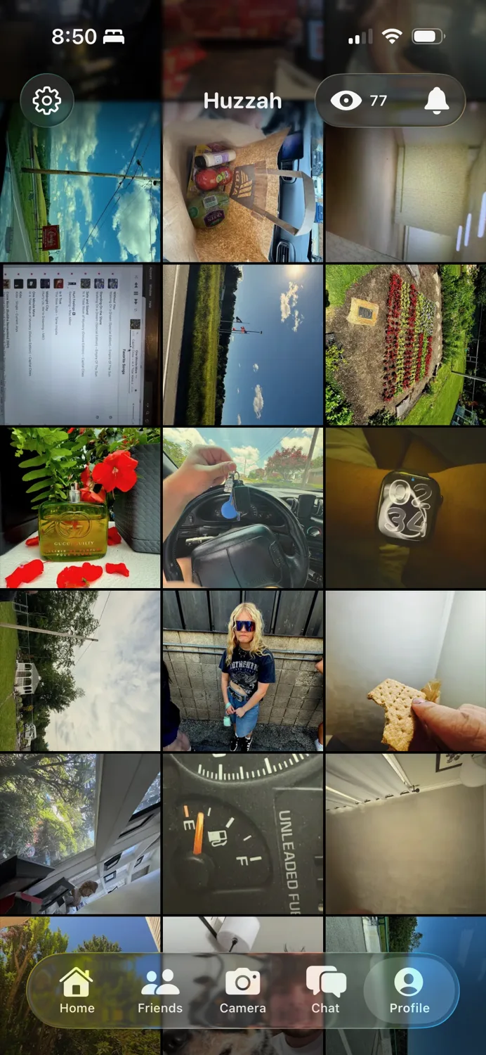 A grid of recent shots across Huzzah